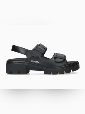Mephisto Mobils Amira black leather Slingback Sandals